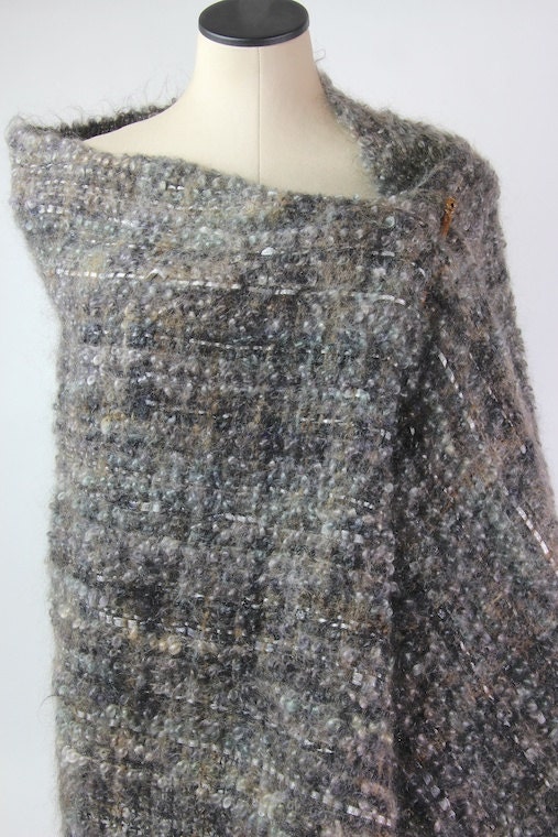 Shawl Handwoven with Hand Dyed Luxurious Yarns