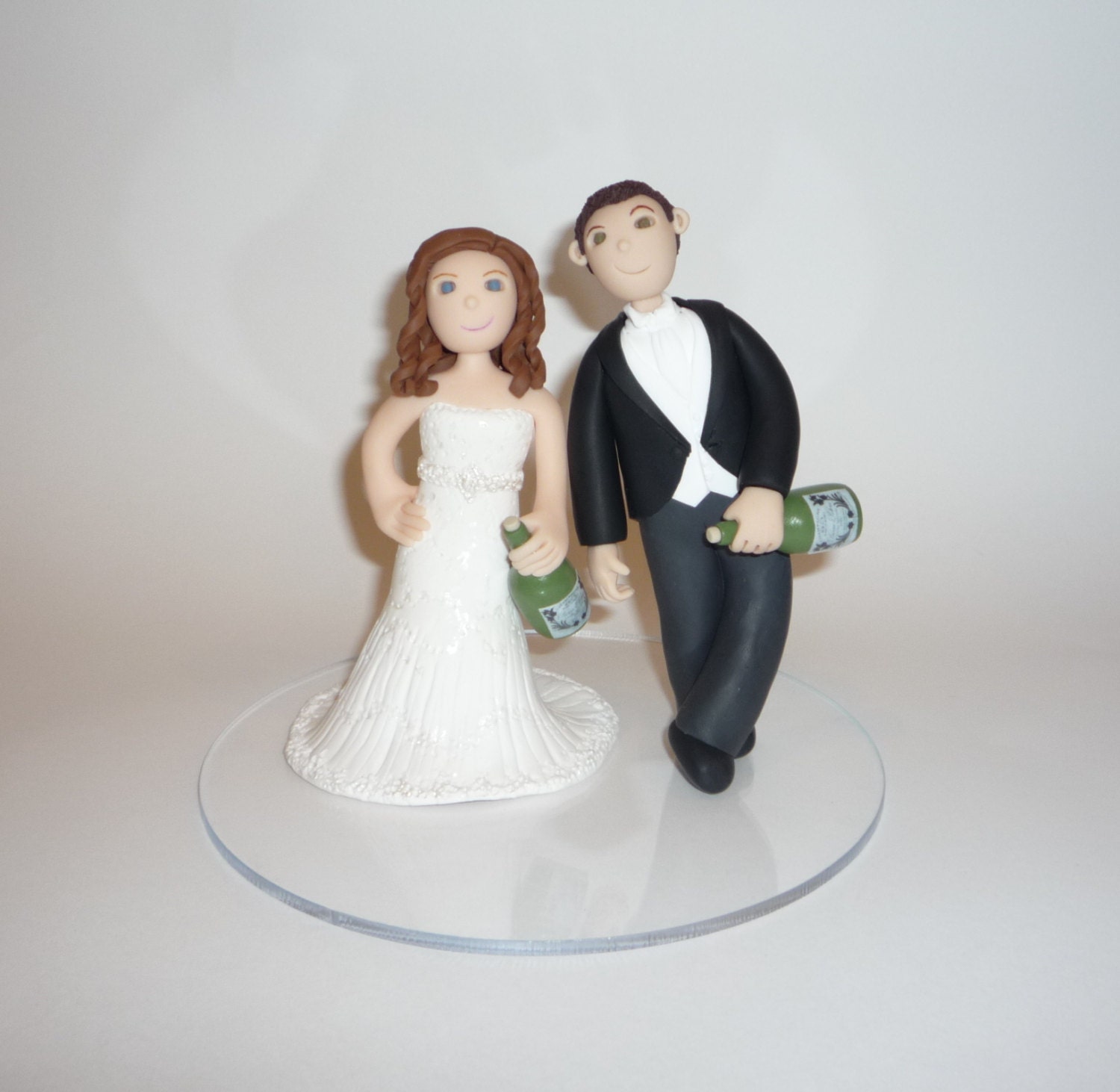 Tipsy couple - drunk wedding cake topper