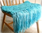 Baby Blanket, Turquoise Blue,Prop, Fringed,Rug, Mat, Backdrop, Photography prop, Boy, Girl, Baby Decor  Ready to ship