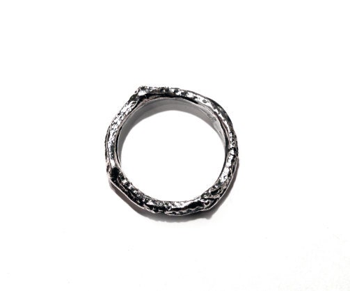 Twig Stacking Ring Silver