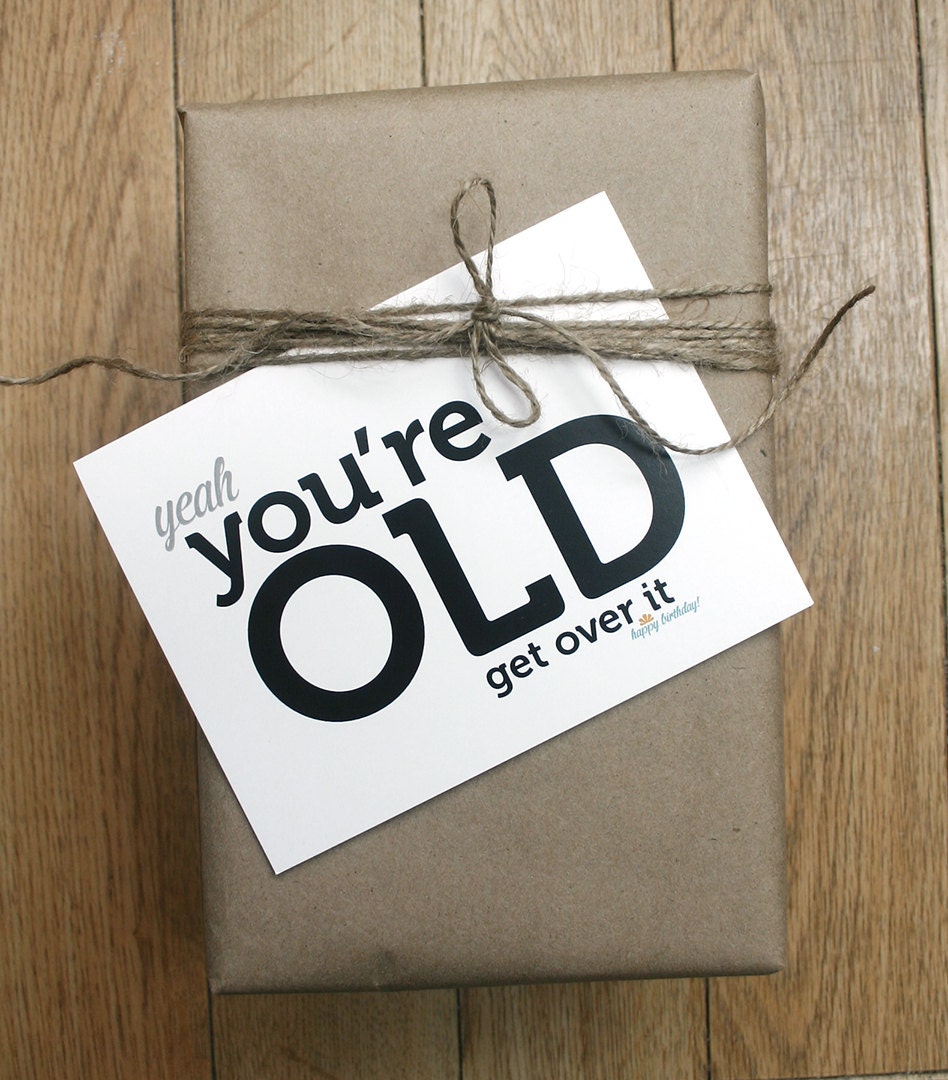 Funny Birthday card - OLD