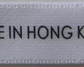 1200 Custom Print Satin Text Only Clothing Labels free font styles high quality - (no setup fee and free design service) - Free Shipping