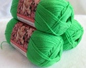 Anne Geddes Baby yarn Grass Green, light worsted weight yarn by Red Heart