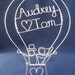 LOVE is in the AIR: Hot Air Balloon Wedding Cake Topper