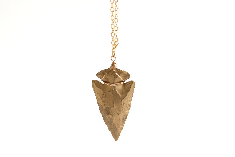 Arrowhead Necklace - Gold