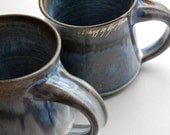 I Belong in the Shire Blue Pottery Mugs