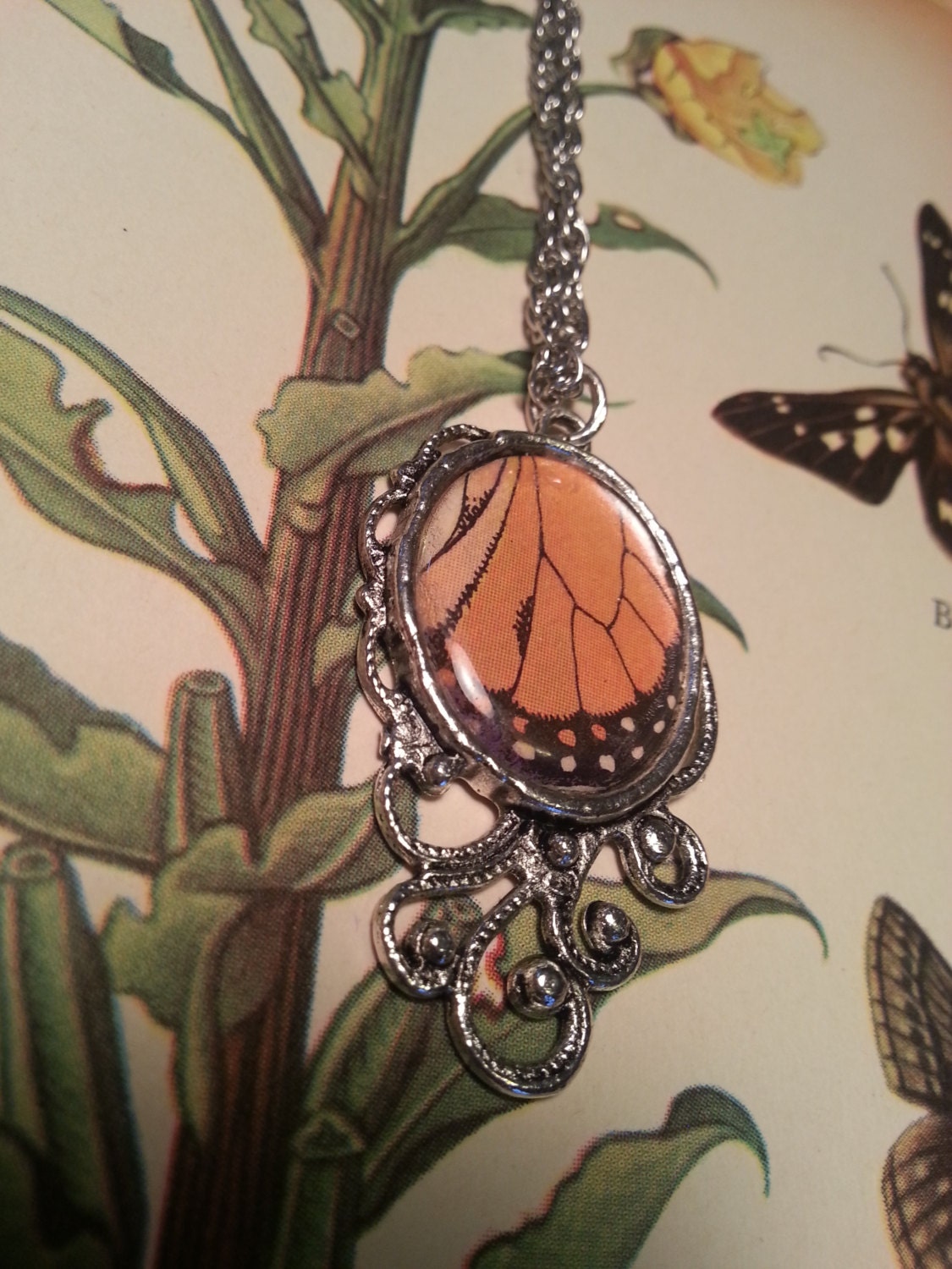 Butterfly tentacle necklace