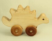 stegosaurus wooden dinosaur toy