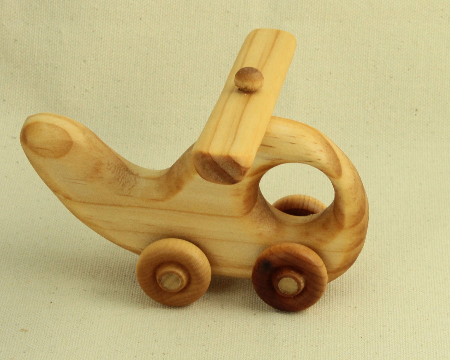 wooden helicopter push toy 2