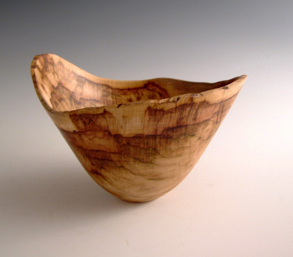 Small Sugar Maple Burl Wood Turned Bowl - Wood Turning Art - Father's Day