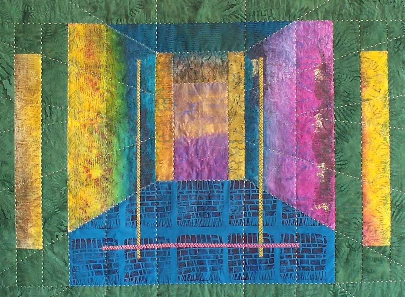 DOORKEEPERS - art quilt - original design