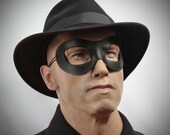 Leather mask in black size XL "Incognito"