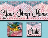 new -- FAIRWAY OF LIFE ------ Premade Etsy Shop Banner Avatar Set - One Of A Kind (ooak) & Fabulous - by Accentuate