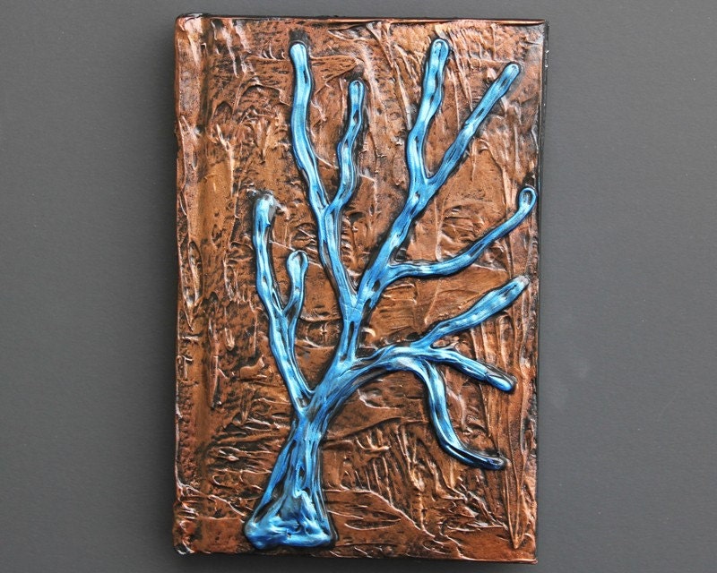 Blue Tree Blank Sketchbook Journal