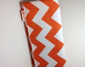 Orange chevron wallet. "World's Greatest Wallet."  Card wallets for women.