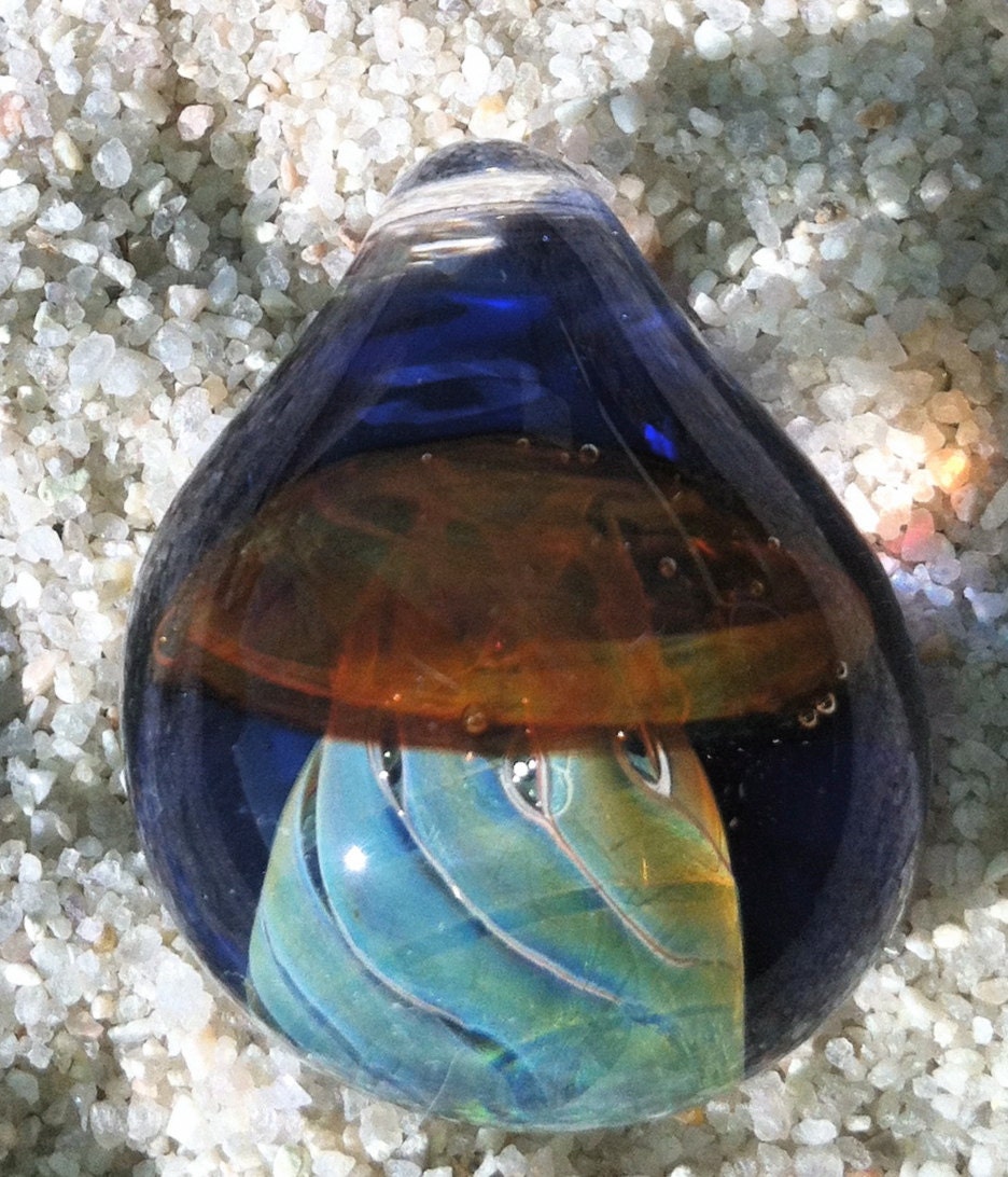 Glass Jellyfish Pendant