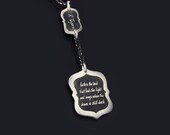 Faith Inspirational Quote Necklace - Tagore