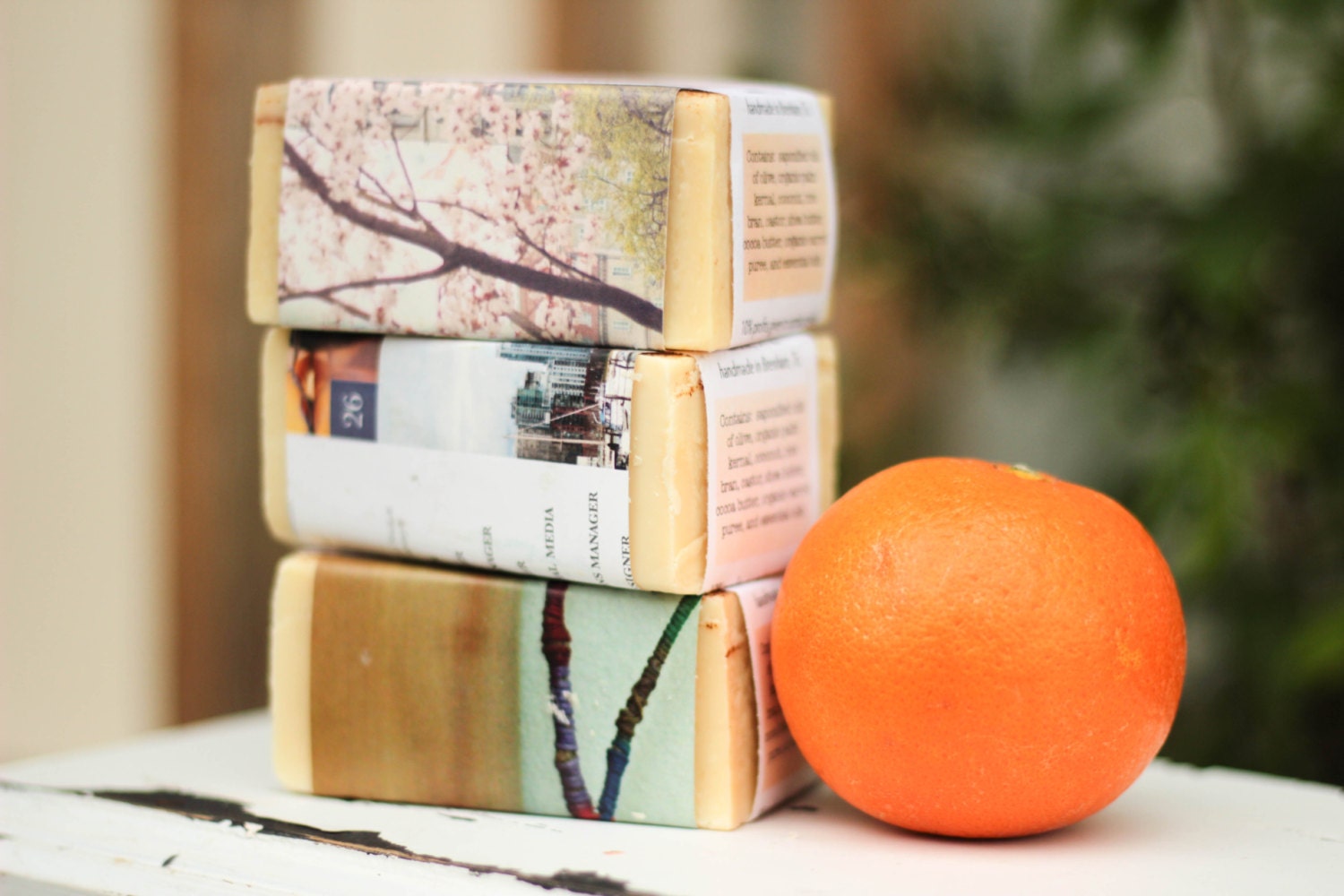 3 BIG bars Natural Cold Process CP Soap scented with essential oils