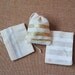 Striped Muslin Bags - Set of 5