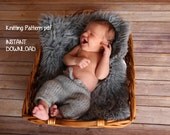 INSTANT DOWNLOAD Newborn Pants (3 lengths) & Kitten Hat Knitting Pattern, PDF 145 -- Over 16,000 patterns sold -- Permission to Sell