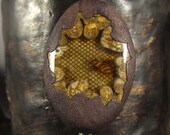 Lampwork bead focal - Inside the Hive