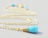 Turquoise Necklace, Robins Egg Blue Necklace, December Birthstone, Turquoise Jewelry