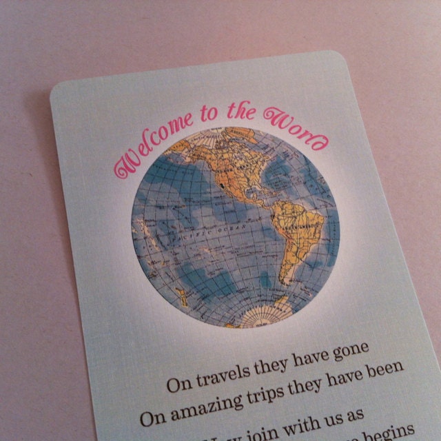 Welcome to the World Baby Shower Invitation and Party Pack