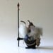 Black Viking. 1960s wood figurine.