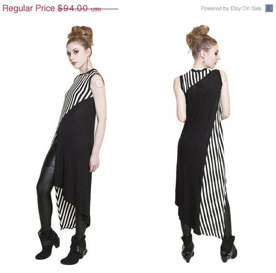 10 OFF SALE BABOOSHKA Optical Illusion Split Tunic