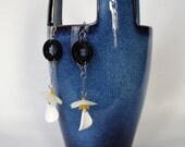 Cassette Mix Tape Vintage Flower Earrings