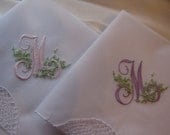 Understated Elegance with Single Monogram Handkerchief
