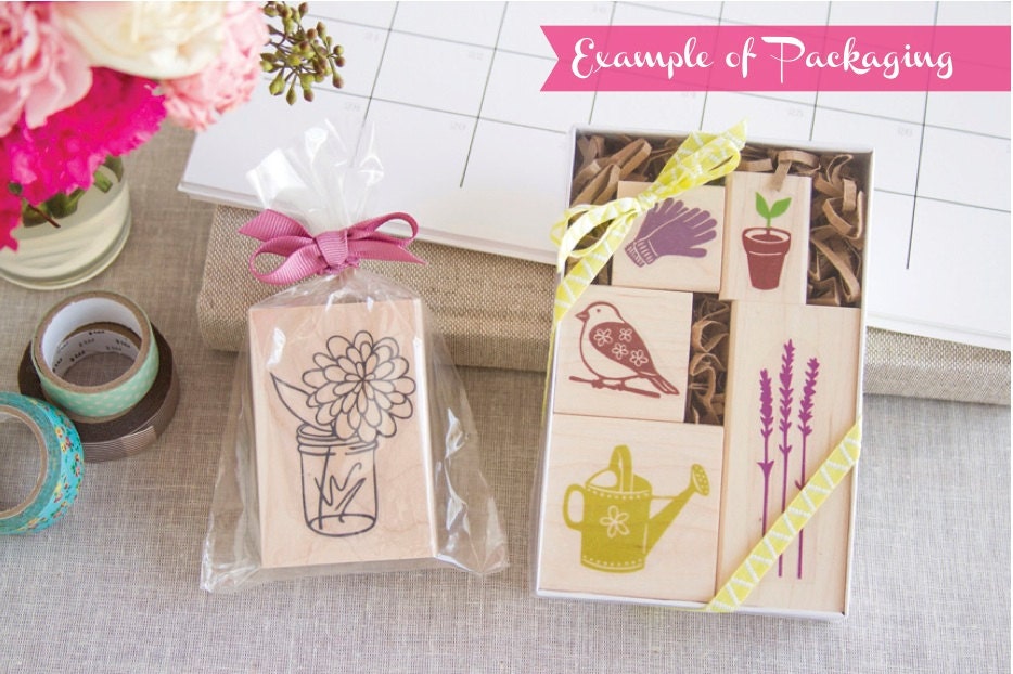 Handcrafted Rubber Stamp - Heart - Great for Love Notes Gift Tags Wedding Crafts Save-the-Dates Scrapbooks Cards and more