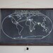 Chalkboard World Map - LARGE SIZE
