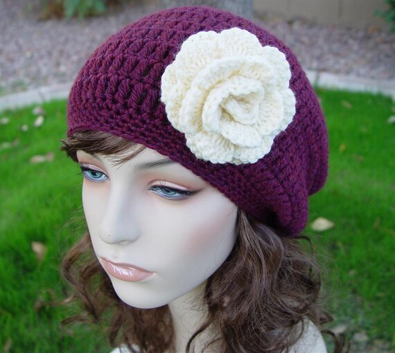 PDF Crochet Pattern Simple Slouch Beanie by UnravelMe on Etsy