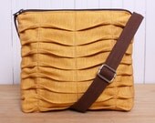 Tote Bag Sling Purse Cross Body in Mustard Yellow