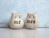 Wedding cake topper...Love bird owls... mr mrs