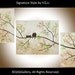 Abstract Contemporary Landscape Painting Original Modern Heavy Texture Impasto Palette Knife Tree Flower Birds Wall Décor "Vintage Love"