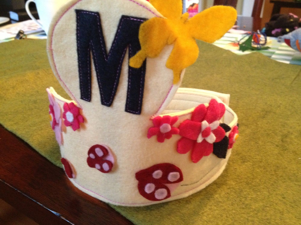 Children's Felt Custom Birthday Crown