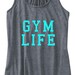 Gym Life Tank Top Flowy Racerback Workout Work Out Custom Colors You Choose Size & Colors