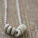 Loop Necklace - Porcelain and Sterling Silver