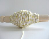 bakers twine-yellow and white (25 yds)