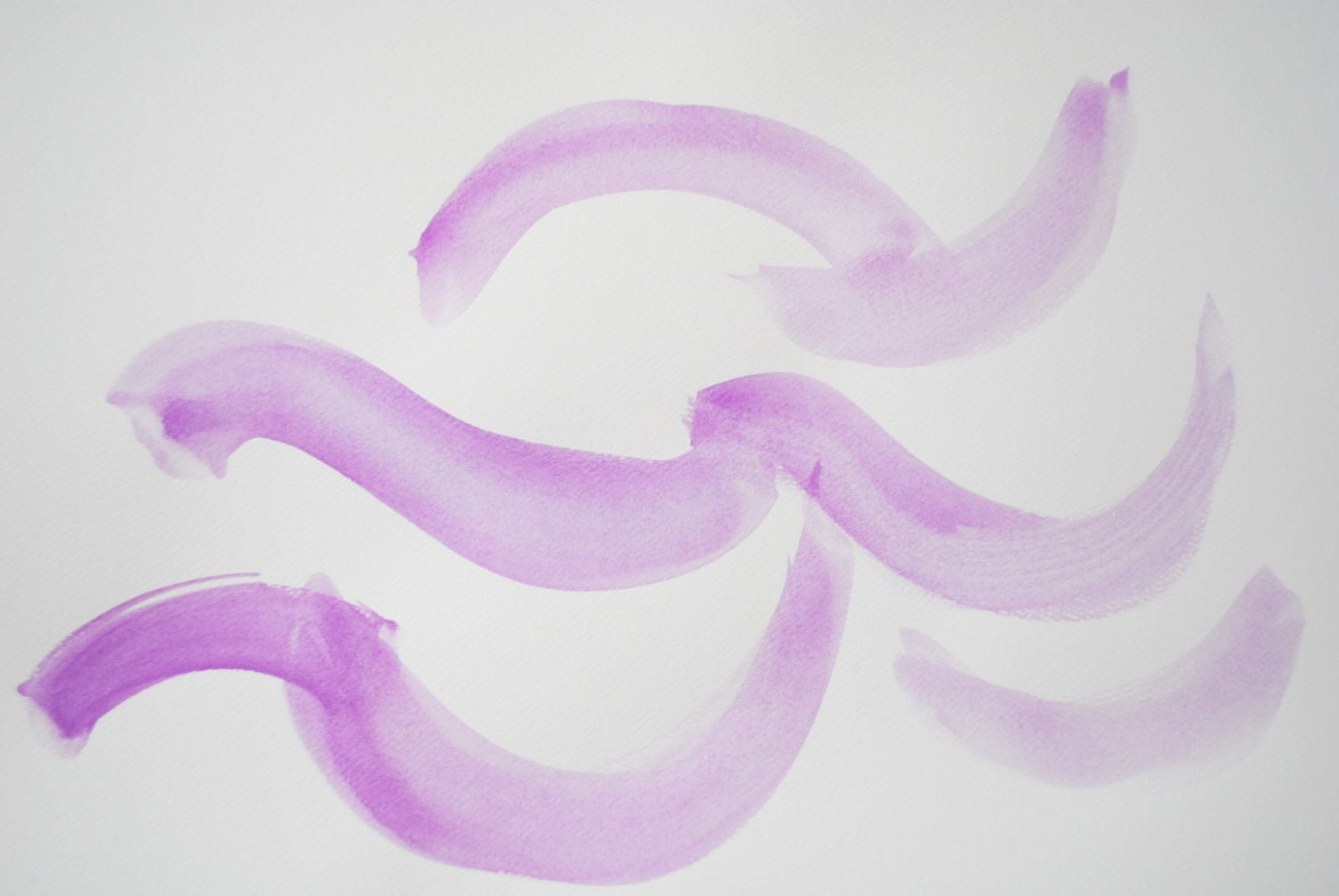 graphic watercolor in violet