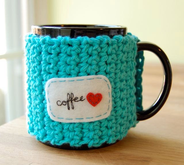 Customizable Mug Cozy - Crocheted Tea Cup Cosy - Made to Order