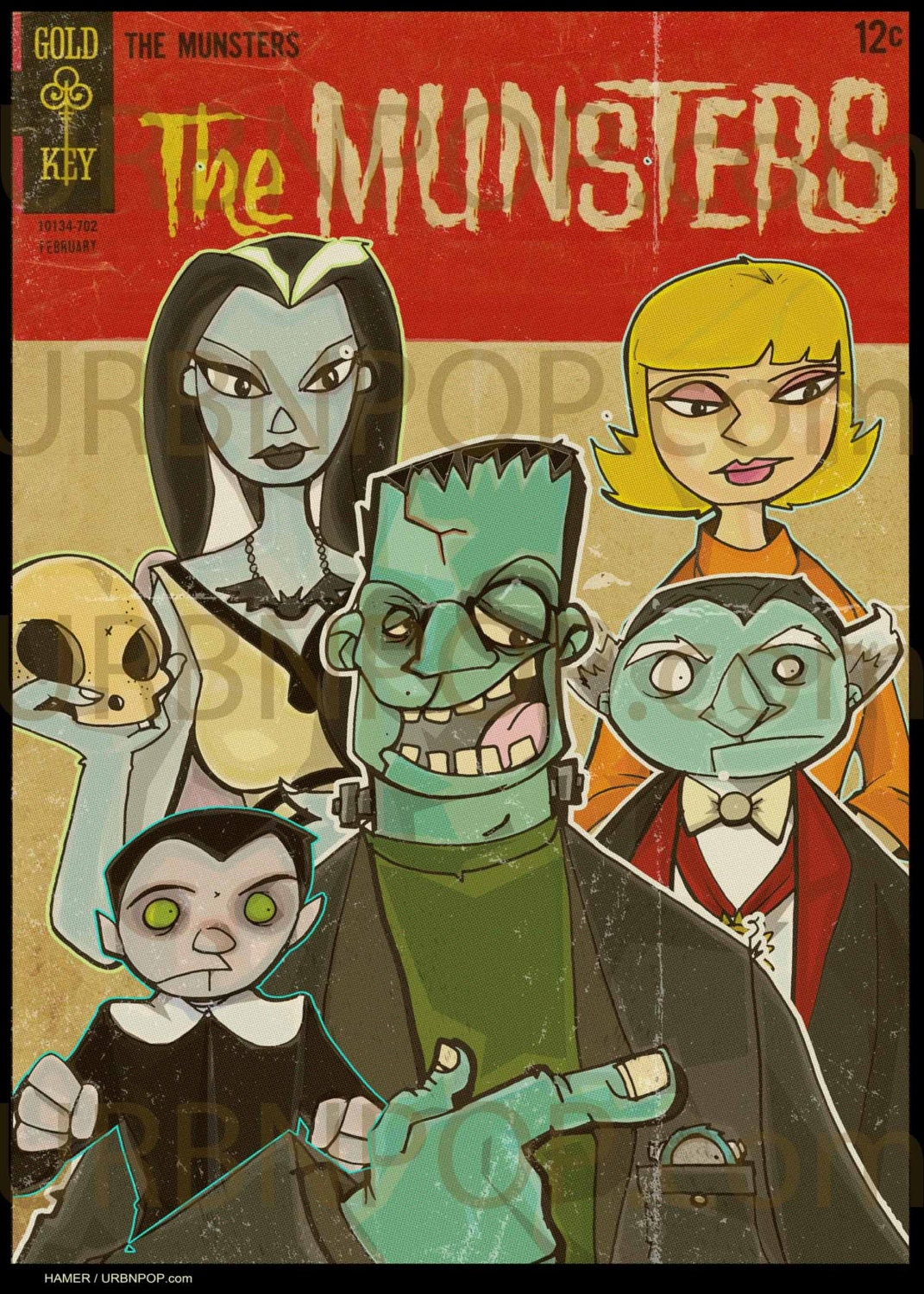 5x7  Urbnpop "Herman is a munster" signed Print