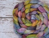 Rainbow Bamboo/Rayon Roving, 4 oz
