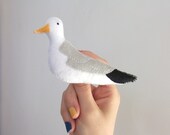 felt seagull brooch