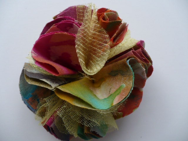 Flower Brooch - Cake Topper - Hat Pin