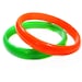 Lucite Bangle Bracelets, Orange / Green