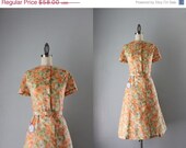 Storewide Sale 1960s Dress / Vintage 60s Day Dress / Deadstock Unworn 60s Plus Size Vintage Dress