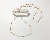 Seed Bead and Gold Necklace - Estival